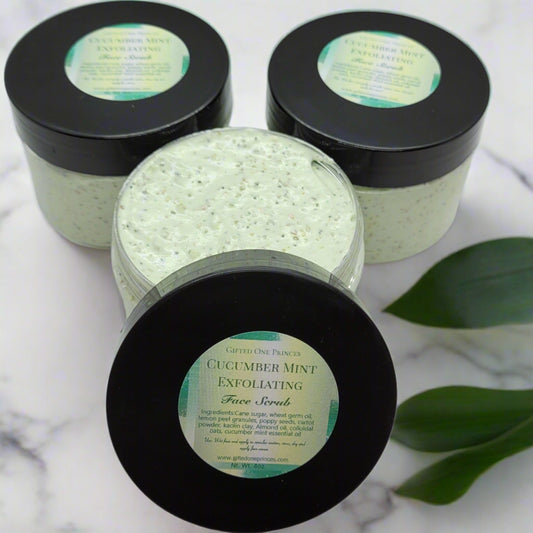 Cucumber & Mint face scrub - Gifted One Princes