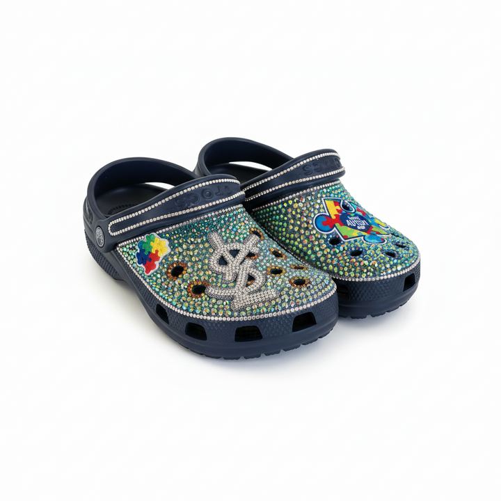 Customized Bling Autism Crocs