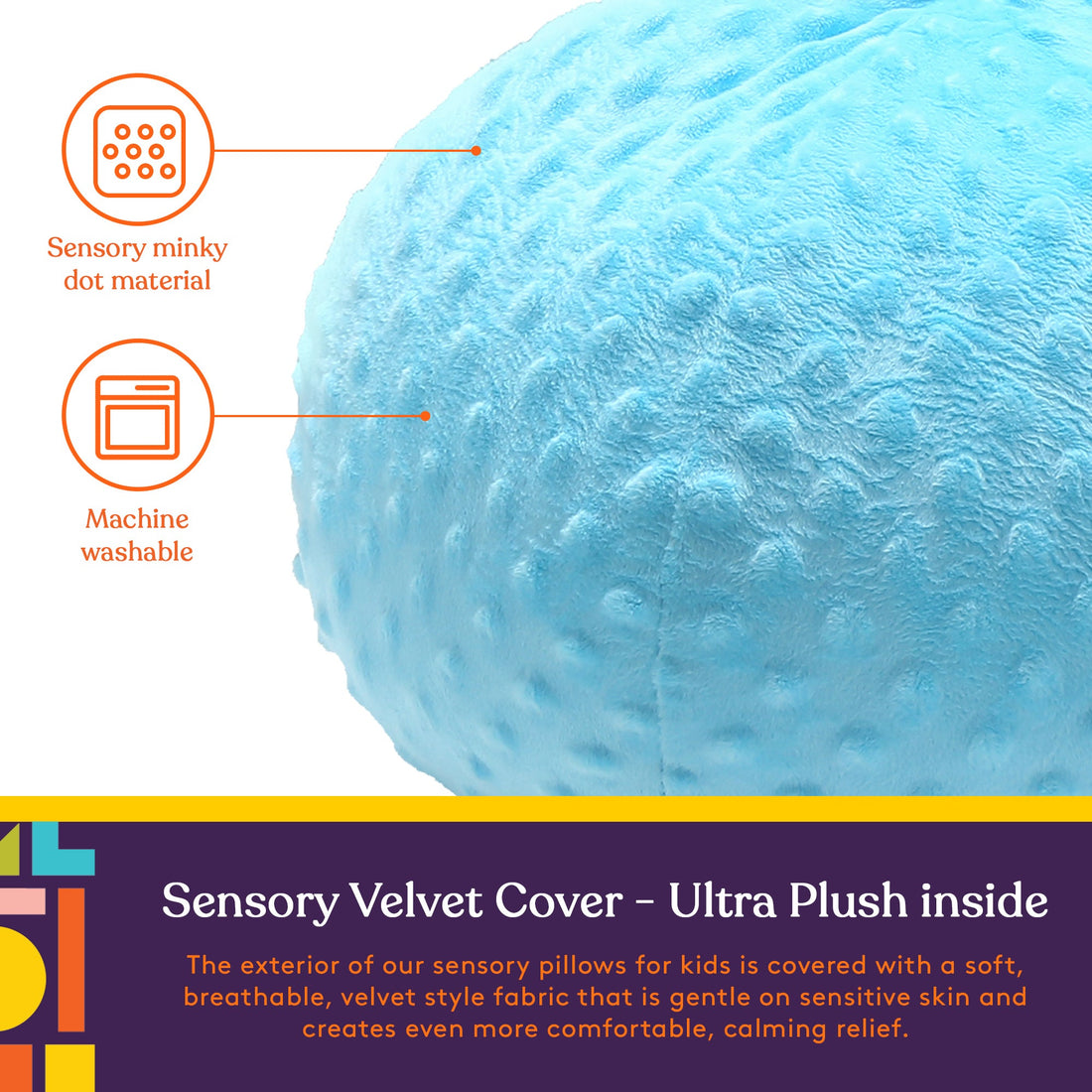 Vibrating Ball Pillow Sensory Pressure Activated for Kids and Adults