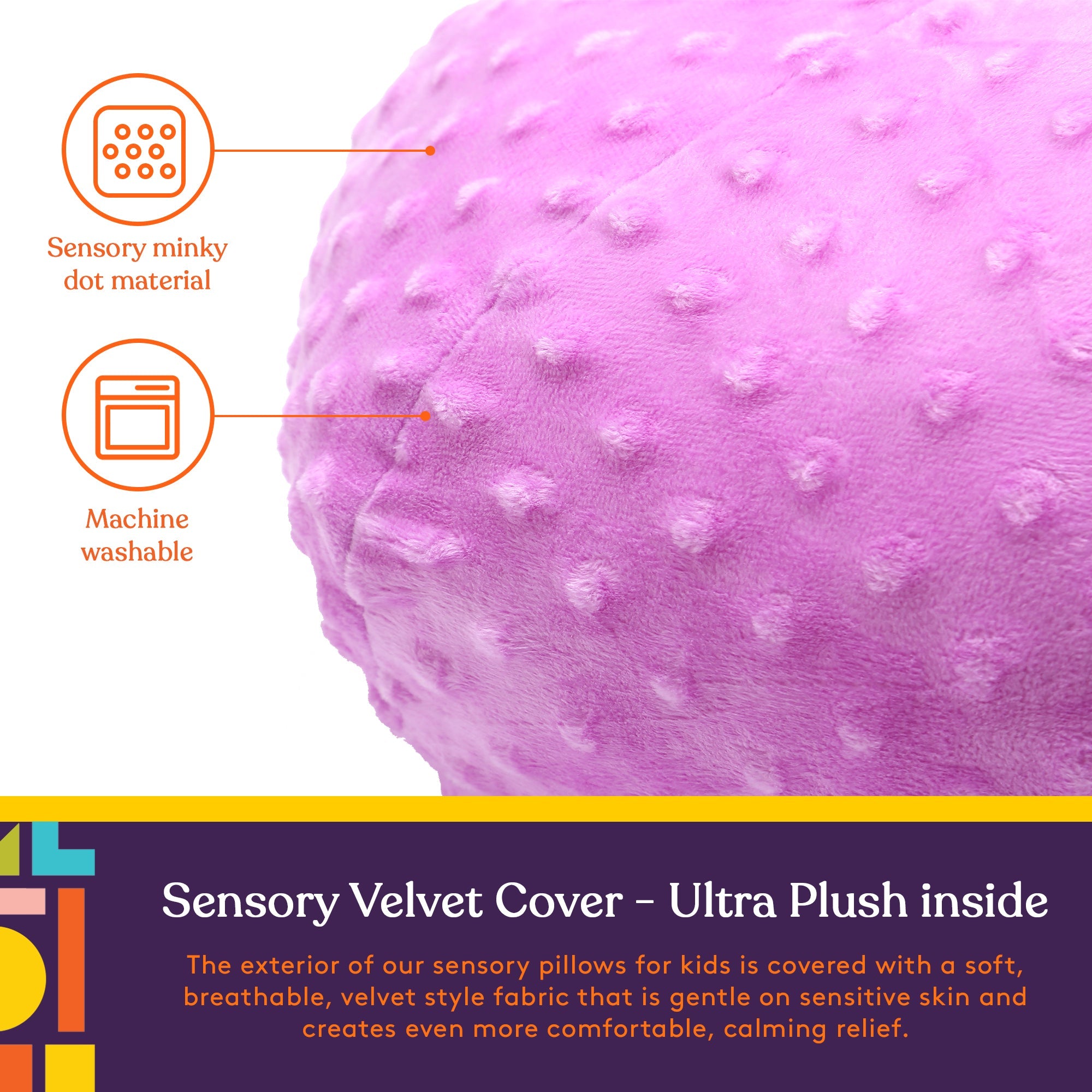 Vibrating Ball Pillow Sensory Pressure Activated for Kids and Adults