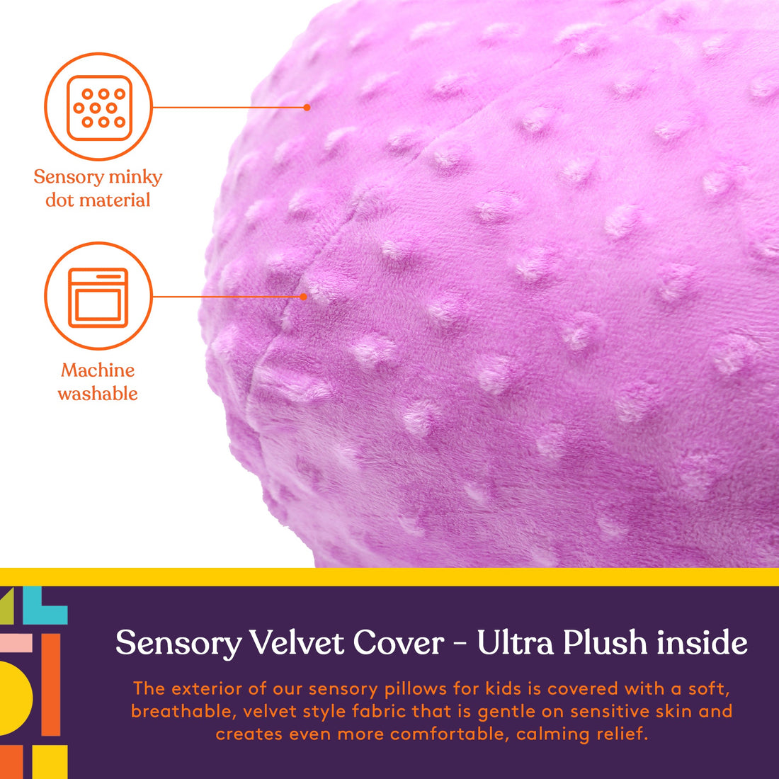 Vibrating Ball Pillow Sensory Pressure Activated for Kids and Adults