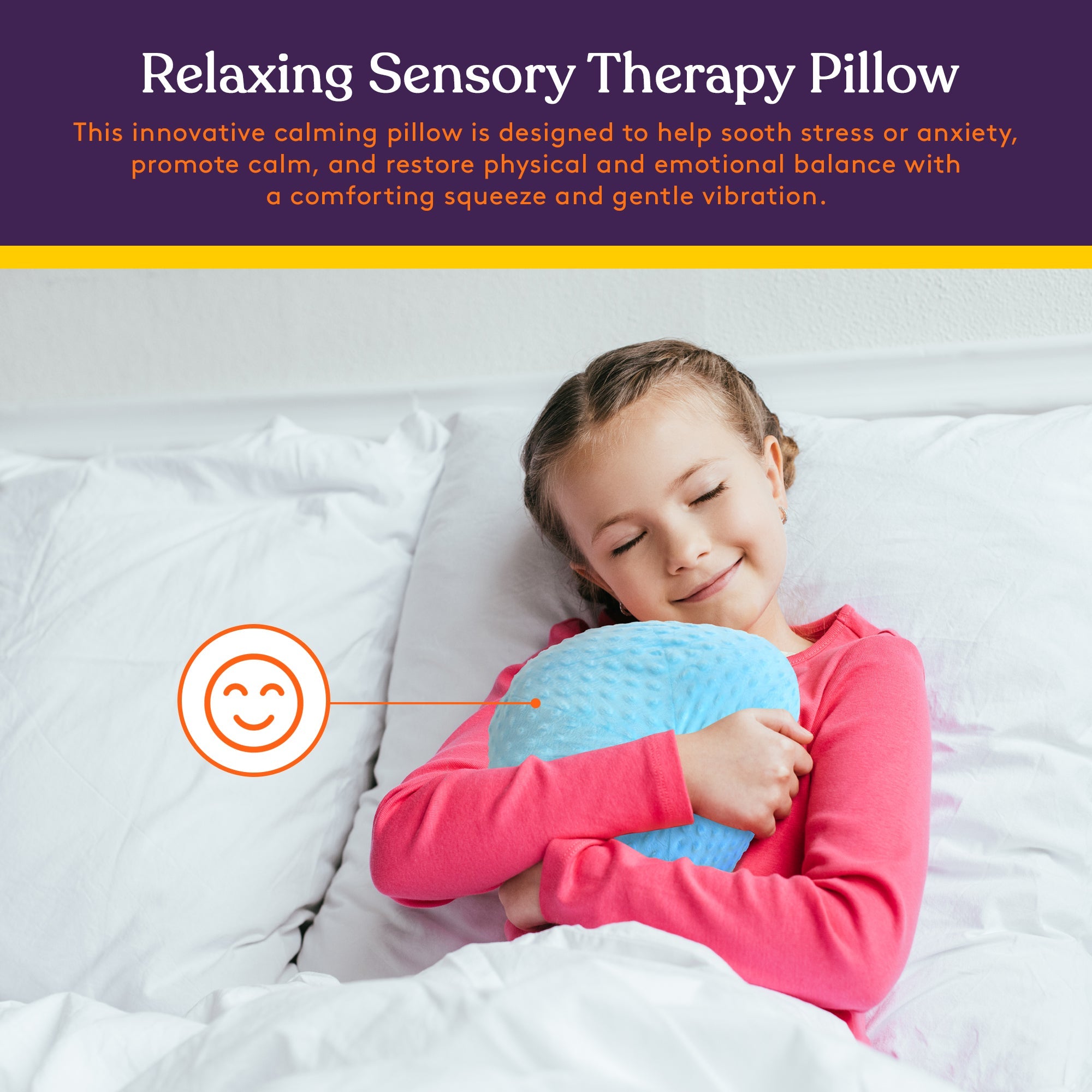 Vibrating Ball Pillow Sensory Pressure Activated for Kids and Adults