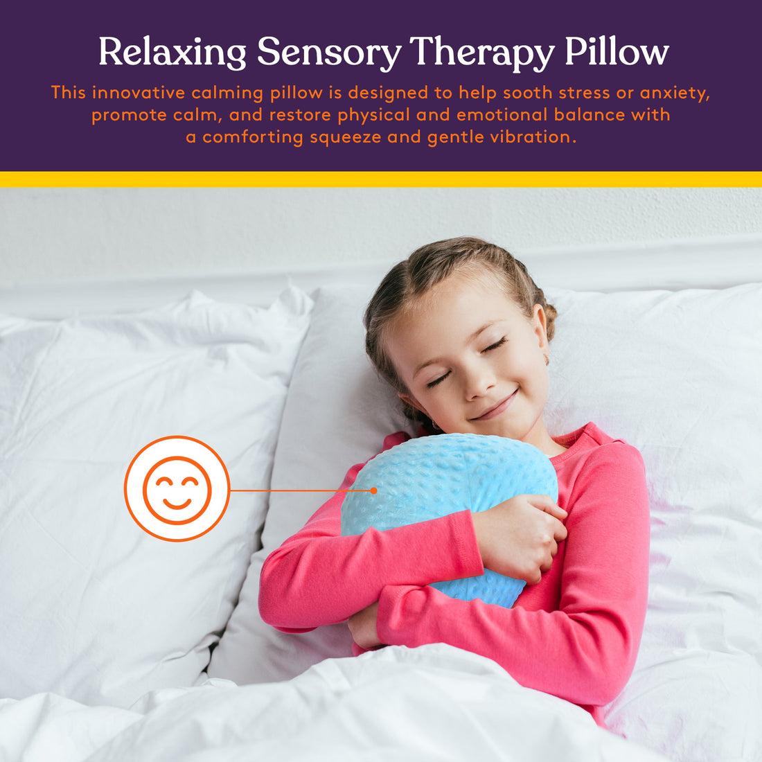 Vibrating Ball Pillow Sensory Pressure Activated for Kids and Adults