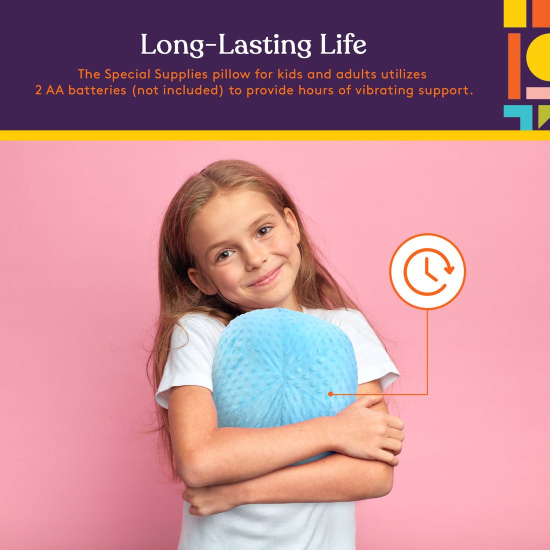 Vibrating Ball Pillow Sensory Pressure Activated for Kids and Adults