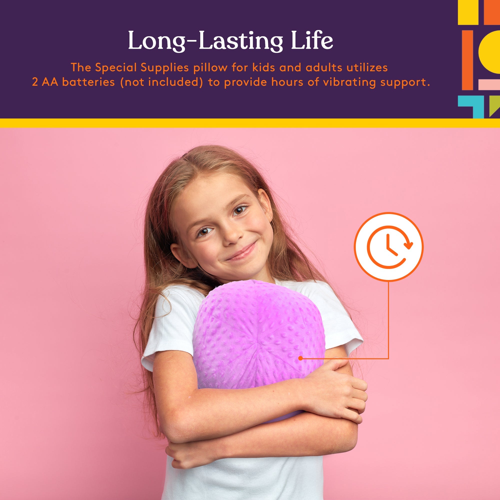Vibrating Ball Pillow Sensory Pressure Activated for Kids and Adults