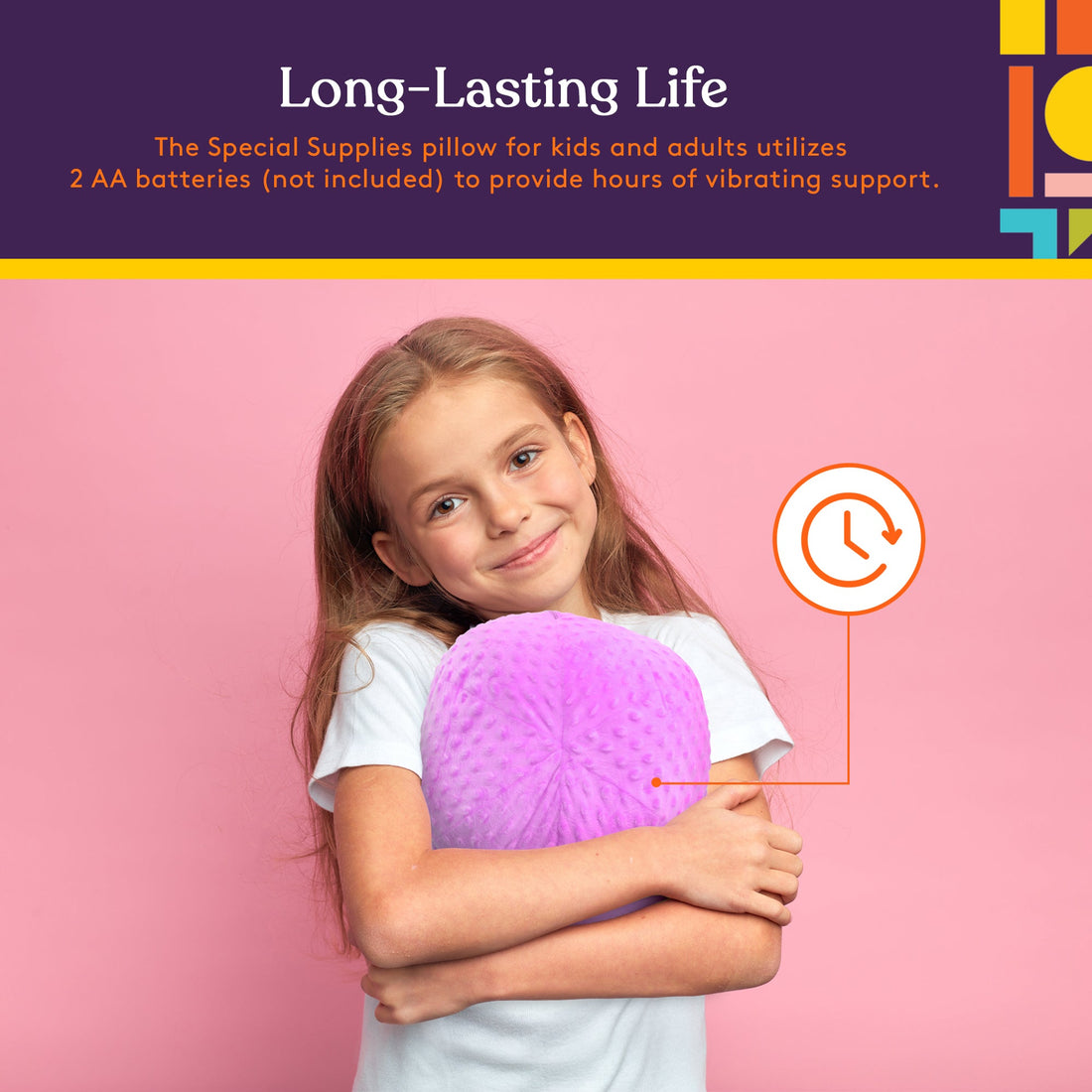 Vibrating Ball Pillow Sensory Pressure Activated for Kids and Adults