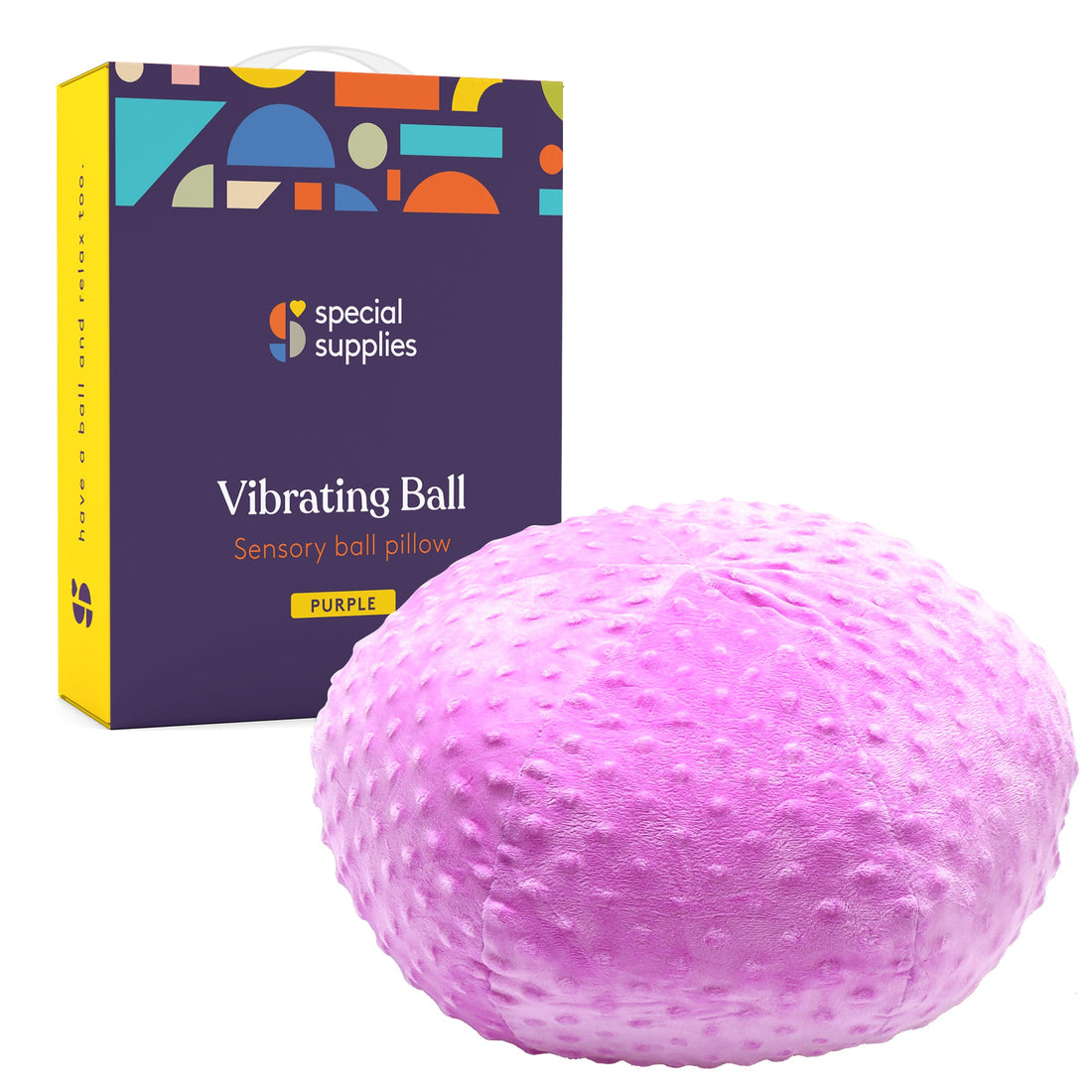Vibrating Ball Pillow Sensory Pressure Activated for Kids and Adults