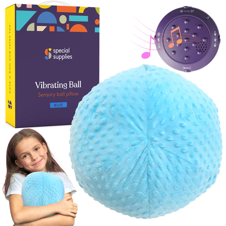Vibrating Ball Pillow Sensory Pressure Activated for Kids and Adults