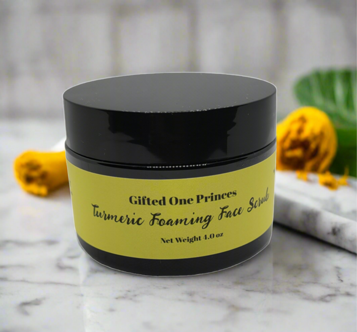 Turmeric foaming face scrub