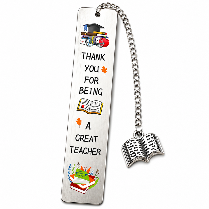 Teacher Appreciation Metal Bookmark