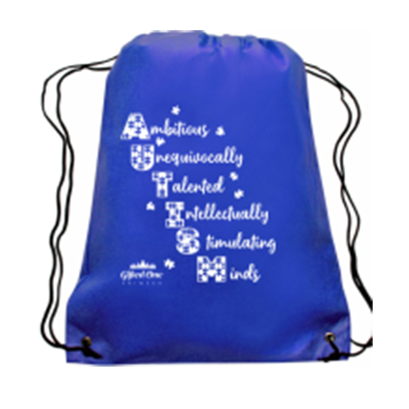 Cool Blue Drawstring Bag
